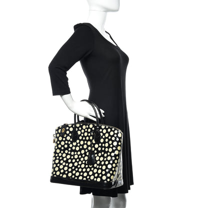 Louis Vuitton Vernis Kusama Infinity Dots Lockit MM Black 2 of 11