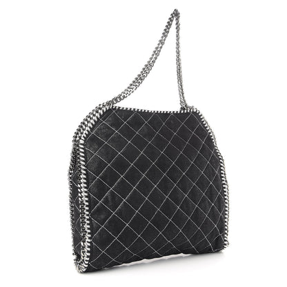 Stella McCartney Shaggy Deer Quilted Small Falabella Black 3 of 10