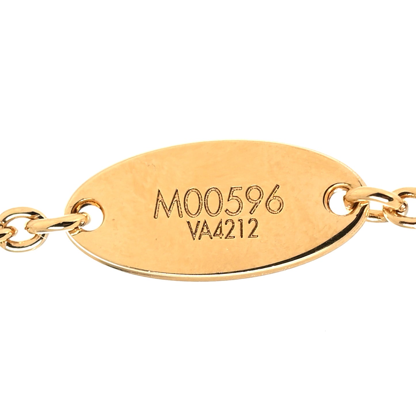Metal Crystal LV Iconic Necklace Gold