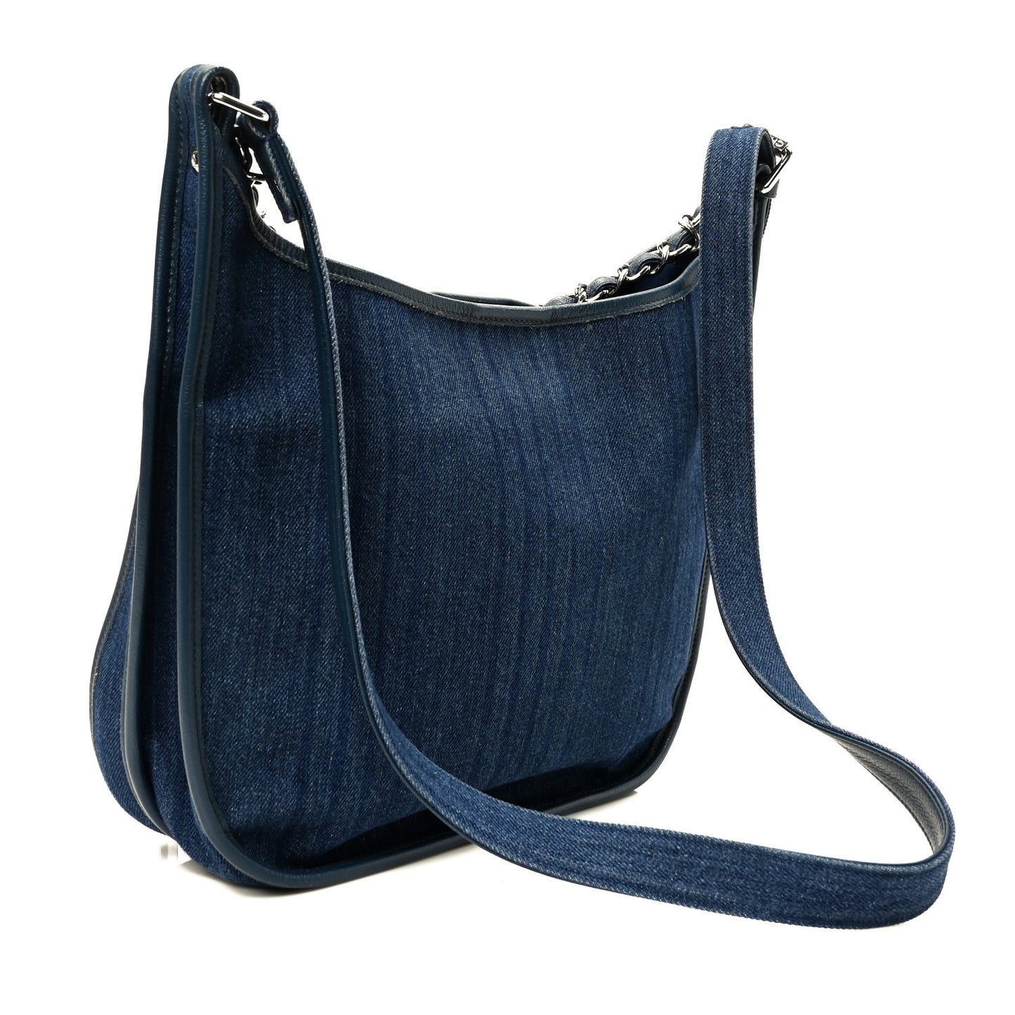 Denim Quilted Jungle Stroll Hobo Blue