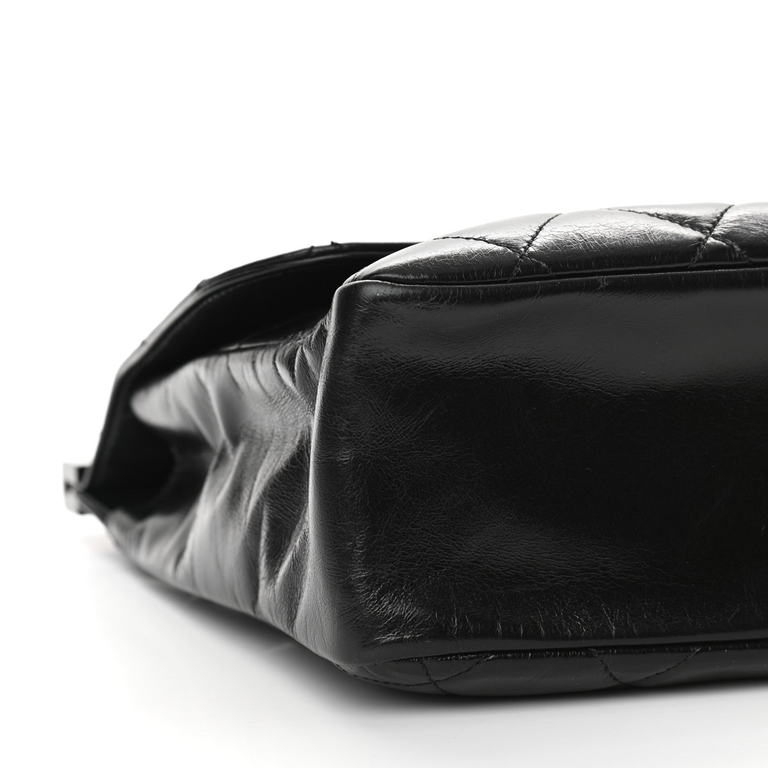 Chanel Glazed Calfskin Quilted Small CC Delivery Tote Black 8 of 9