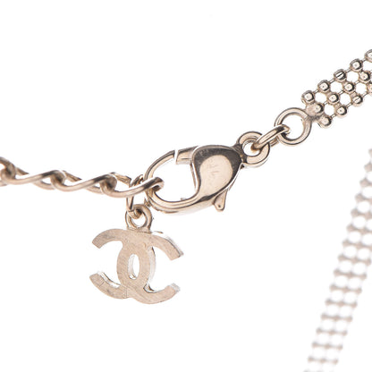 Chanel Crystal CC Necklace Gold 6 of 7