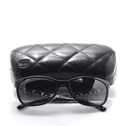 Chanel Cat Eye Chain Polarized Sunglasses 5260-Q Black 9 of 9