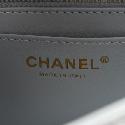 Chanel Lambskin Quilted Mini Rectangular Pearl Crush Flap Light Blue 6 of 11