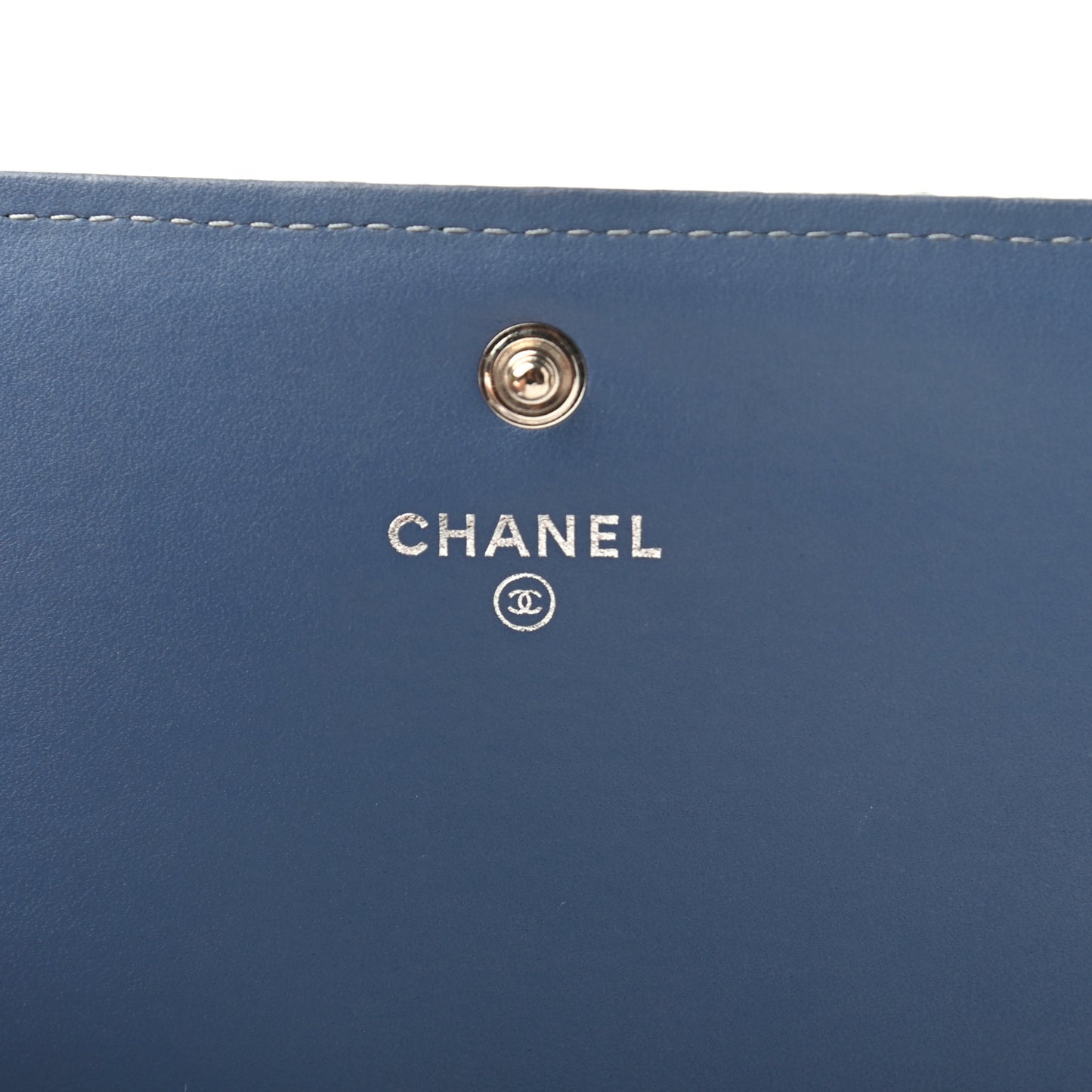 Canvas Deauville Flap Wallet Blue