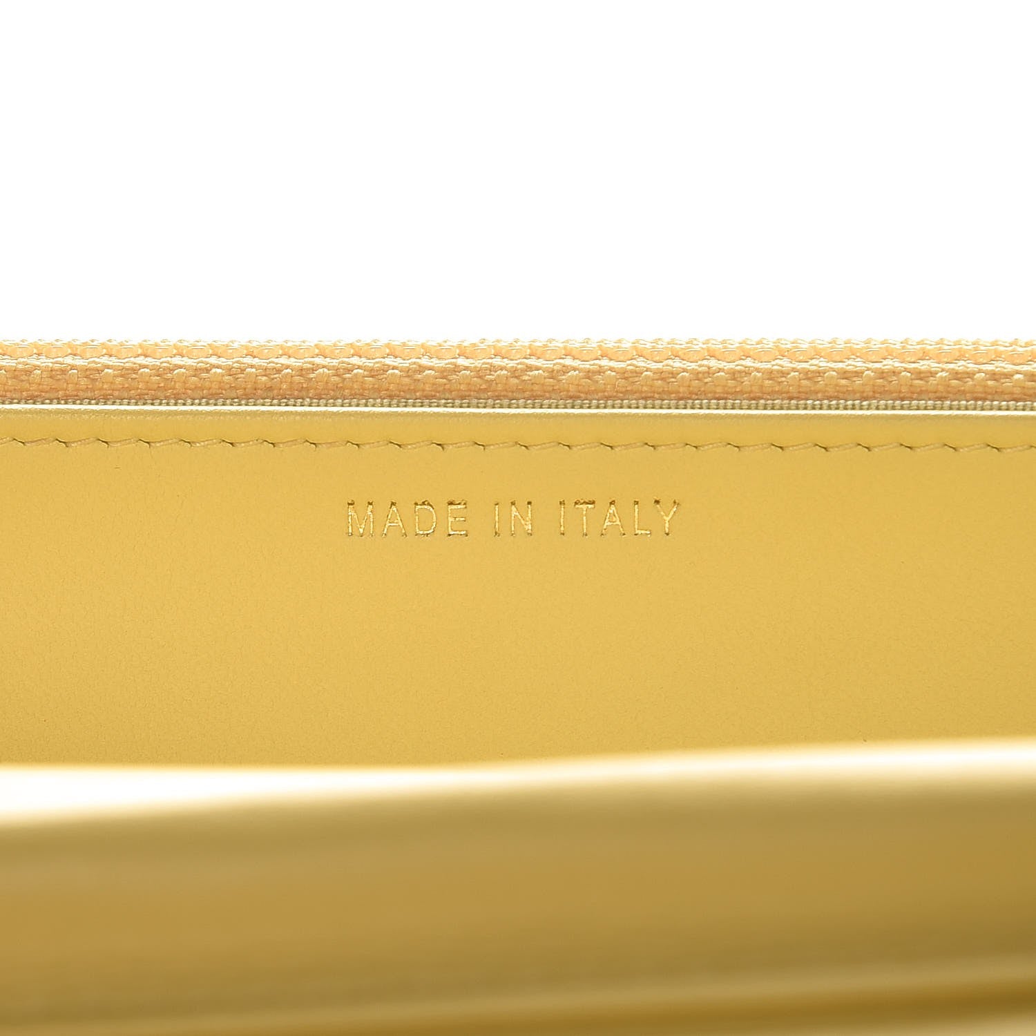 Chanel Caviar Quilted CC Filigree Wallet On Chain WOC Yellow 7 of 9