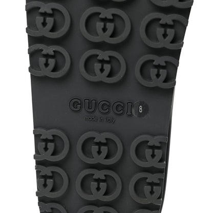 Gucci Soft Rubber Mens Interlocking G Platform 42mm Slide Sandals 8 Black 5 of 10