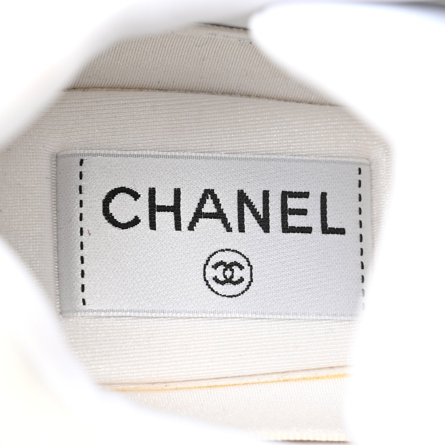 Chanel Suede Calfskin Fabric CC Sneakers 35.5 White 6 of 17
