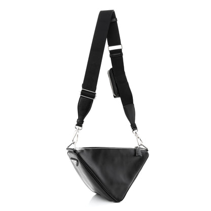 Prada Grace Lux Triangle Shoulder Bag Black 2 of 12