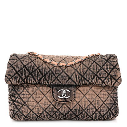 Chanel Denim Quilted Denimpression Flap Rose Clair 1 of 9