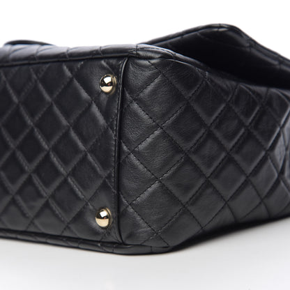 Chanel Calfskin Quilted XXL Travel Flap Bag Black 8 of 10