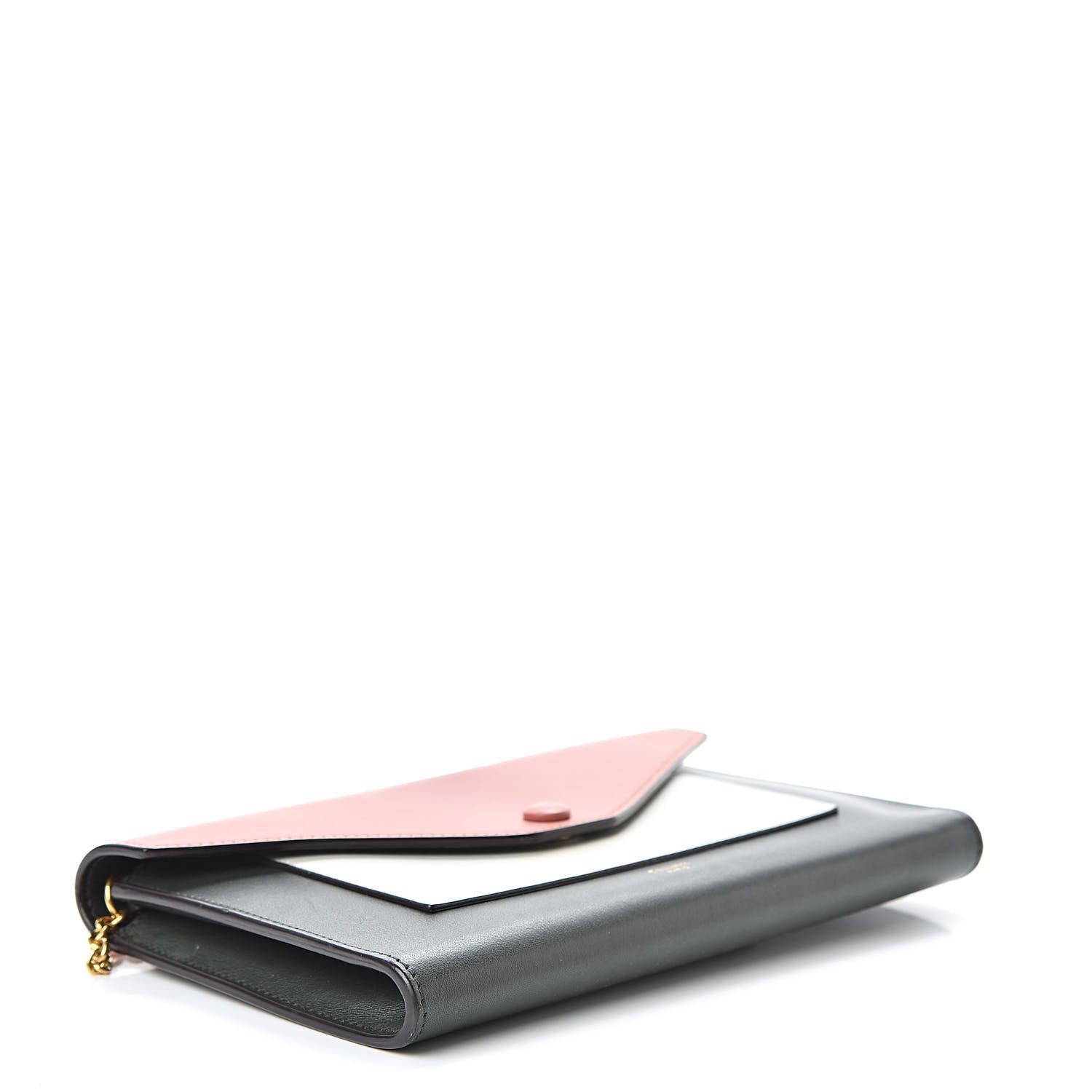 Celine Shiny Calfskin Clutch On A Chain Multicolor 4 of 14