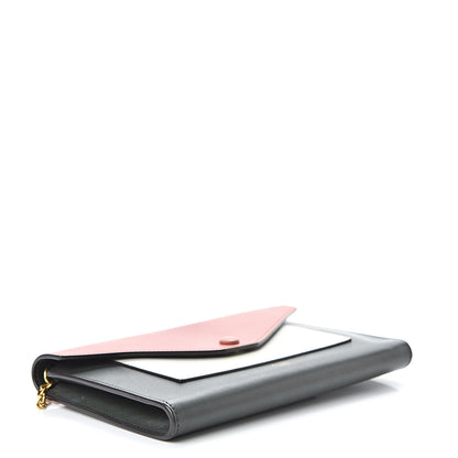 Celine Shiny Calfskin Clutch On A Chain Multicolor 4 of 14