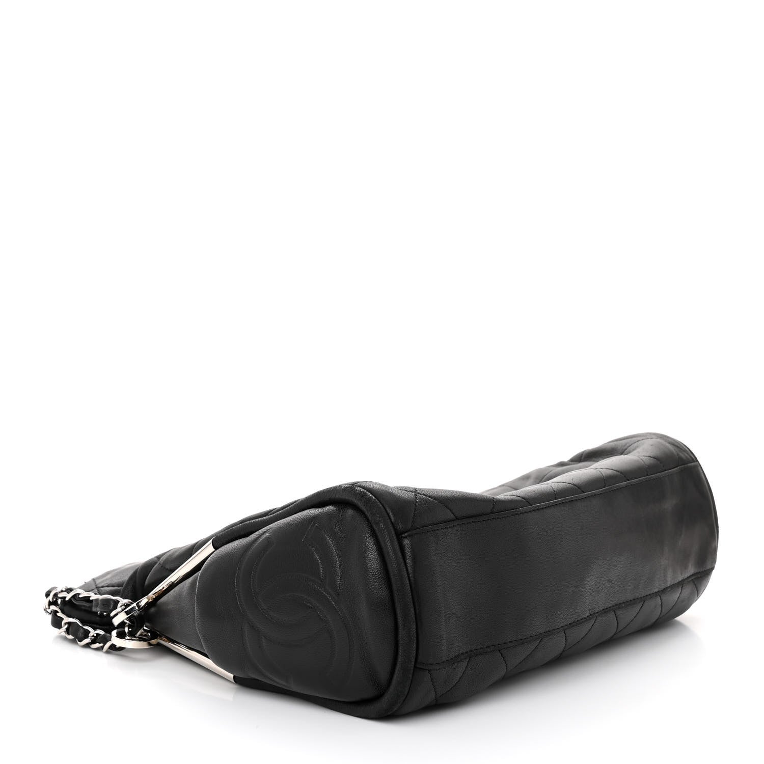 Chanel Lambskin Stitched Medium Ultimate Soft Tote Black 5 of 12