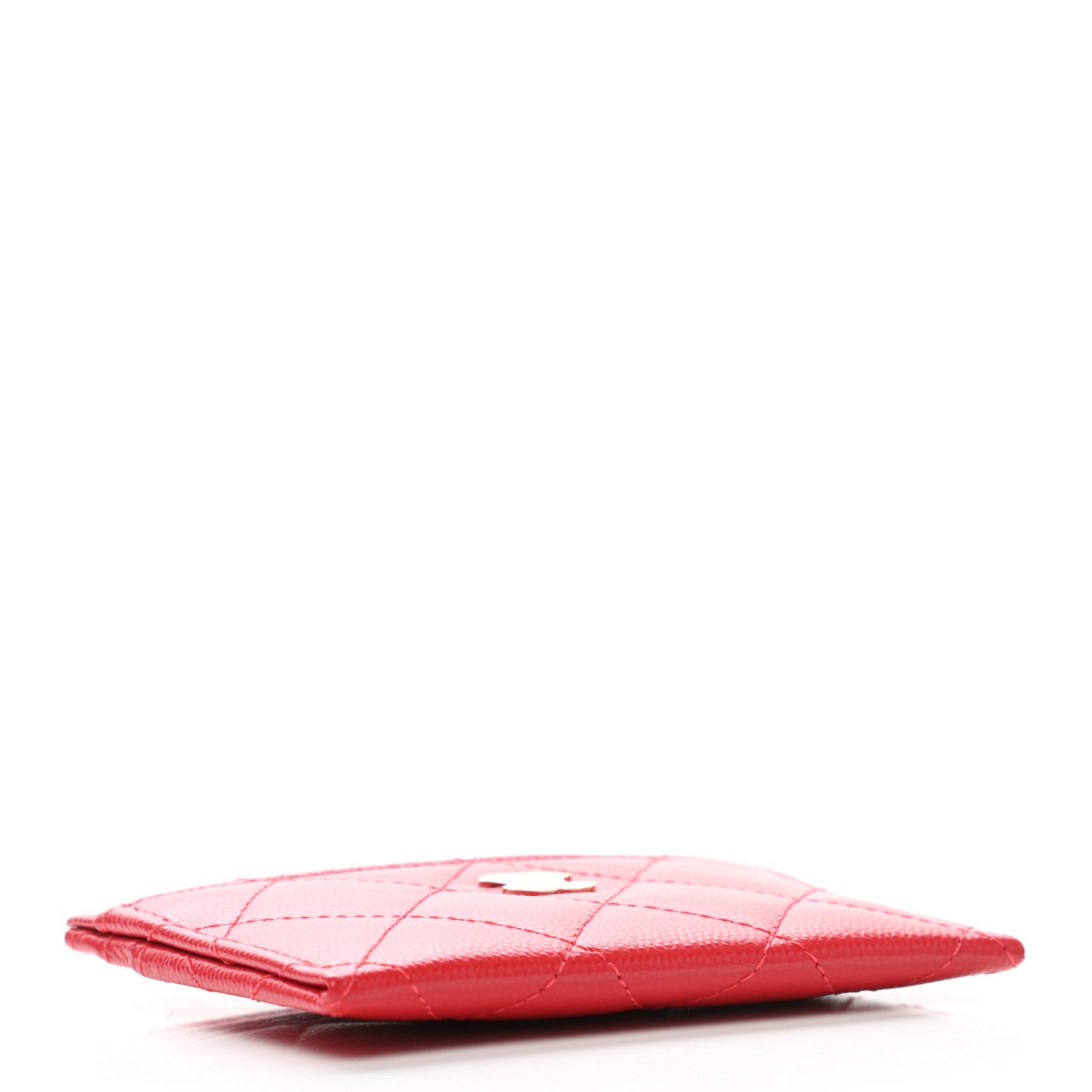 Chanel Caviar Quilted Card Holder Red 4 of 8
