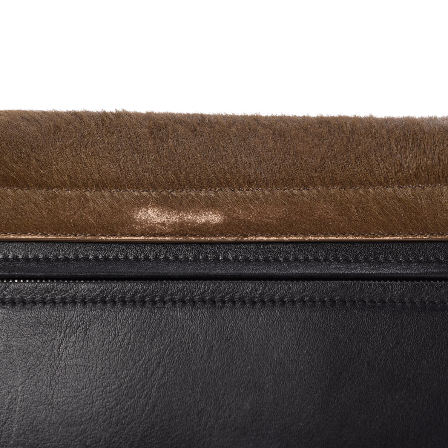 Celine Pony Hair Smooth Calfskin Tri-Color Medium Trapeze Cobalt 15 of 16