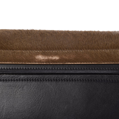 Celine Pony Hair Smooth Calfskin Tri-Color Medium Trapeze Cobalt 15 of 16