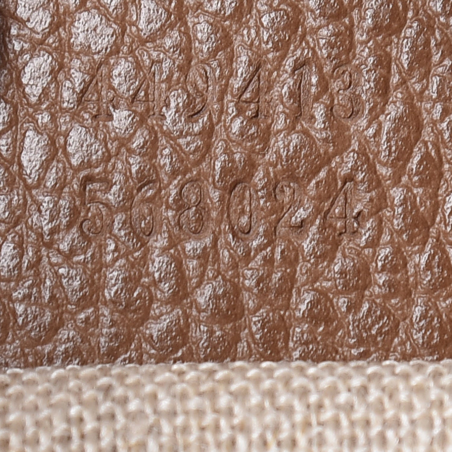 Gucci Monogram Mini Bree Messenger Bag Beige Tabacco 9 of 9