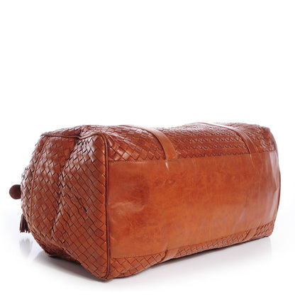 Bottega Veneta Vintage Nappa Intrecciato Duffel Brown 4 of 6