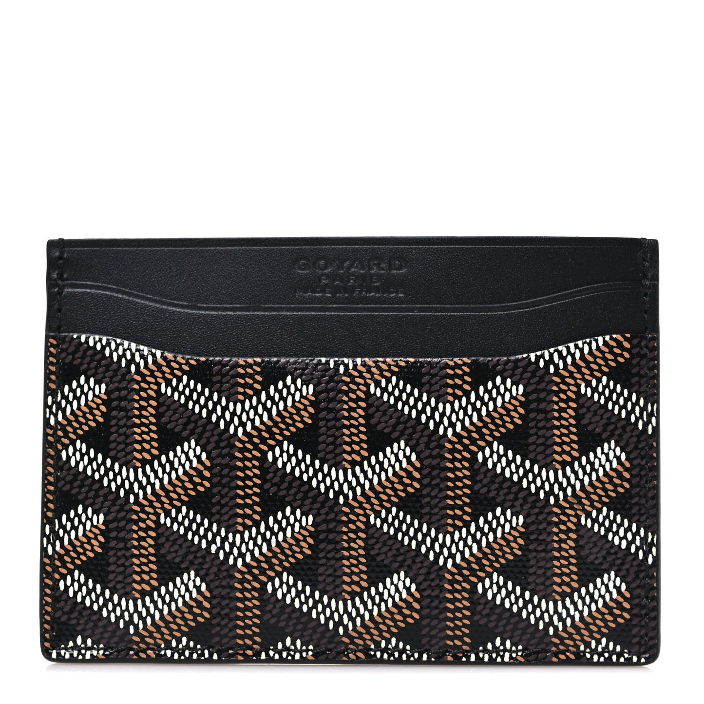 Goyardine Saint Sulpice Card Holder Black
