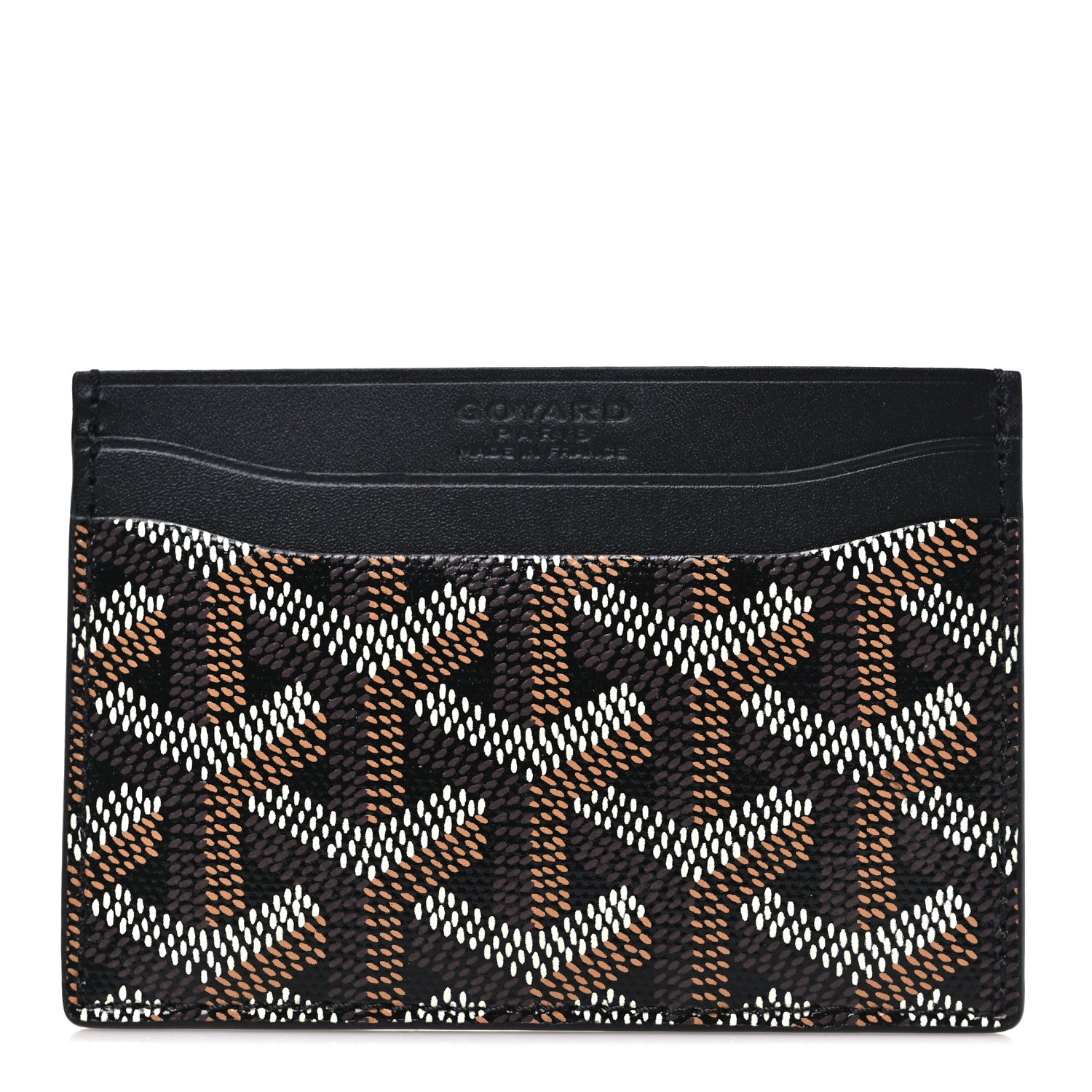 Goyard Goyardine Saint Sulpice Card Holder Black 1 of 8