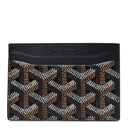 Goyard Goyardine Saint Sulpice Card Holder Black 1 of 8