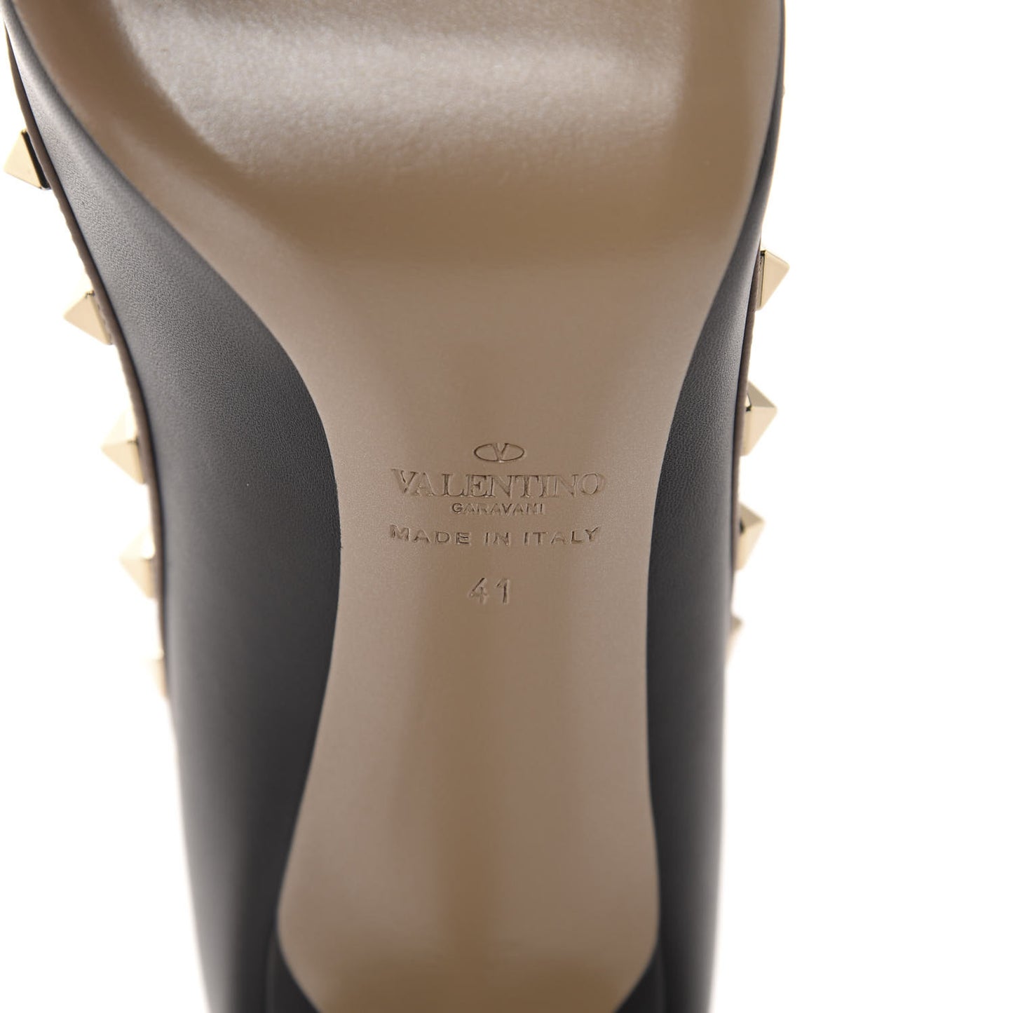 Nappa Rockstud 100mm Pumps 41 Black Poudre
