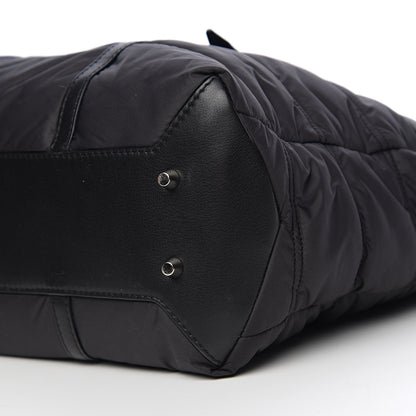 Burberry Nylon House Check Quilted Abbey Diaper Bag Black 9 of 9