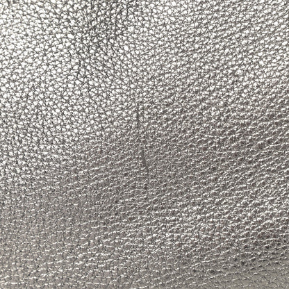 Prada Metallic Vitello Daino Side Pocket Tote Bag Acciaio 7 of 10