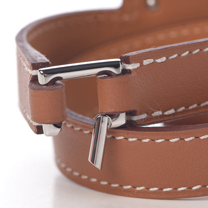 Hermes Swift O'Kelly Double Tour Bracelet T1 Gold 7 of 8