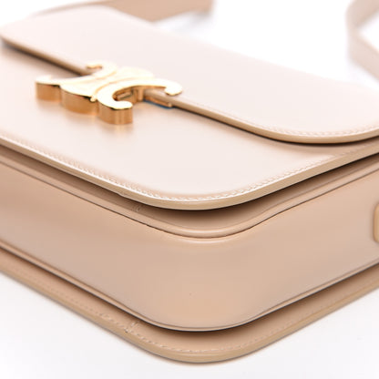 Celine Shiny Calfskin Medium Triomphe Nude 8 of 9