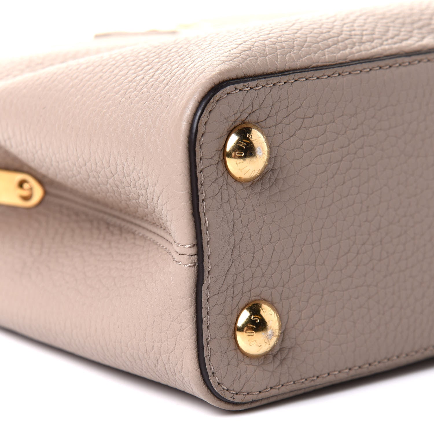 Louis Vuitton Taurillon Capucines BB Galet 8 of 10