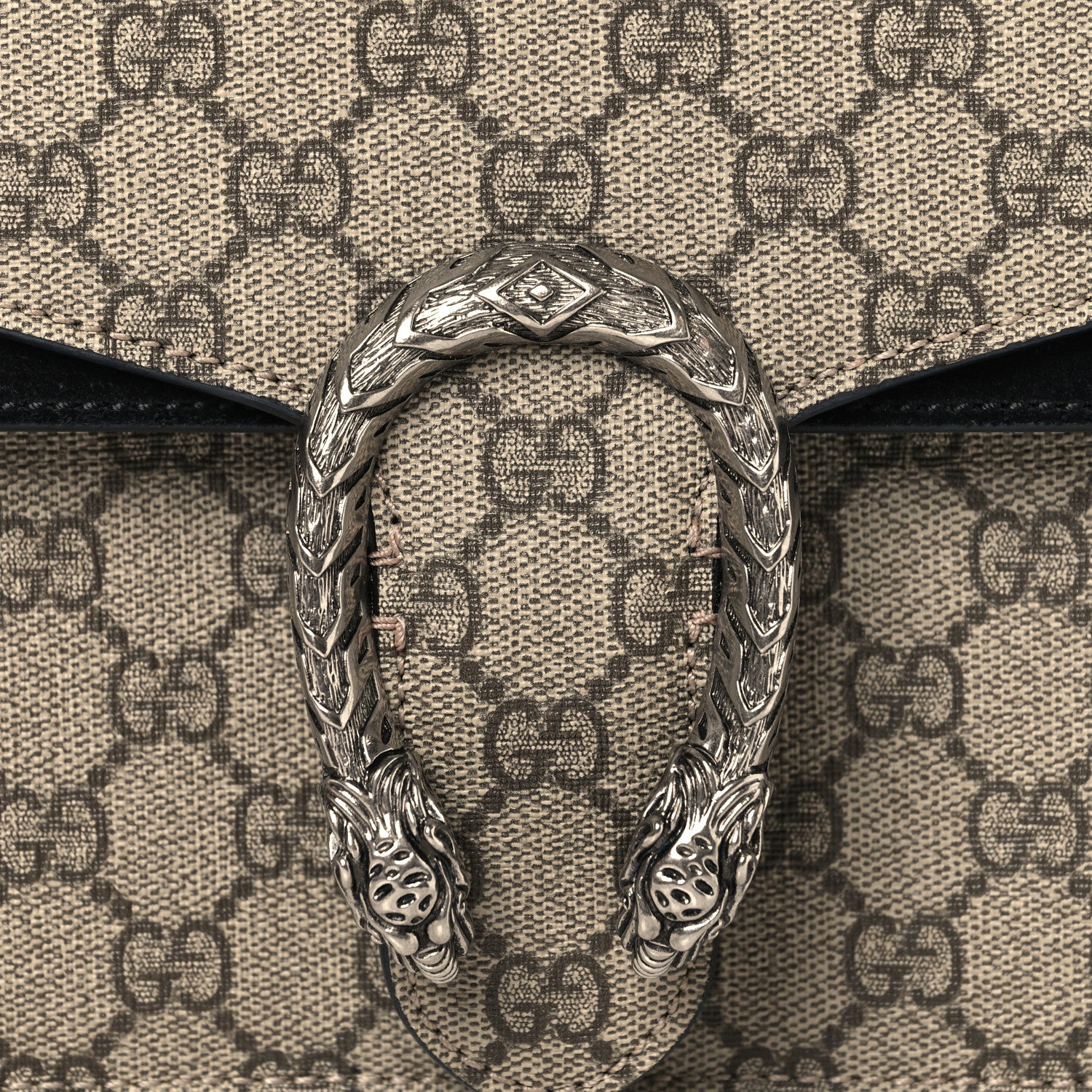 Gucci GG Supreme Monogram Small Dionysus Shoulder Bag Black 8 of 10