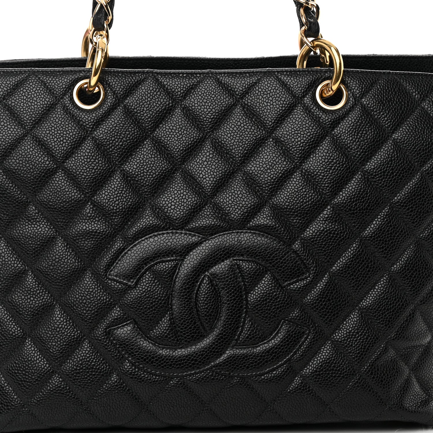 Chanel Caviar Quilted Grand Timeless Tote GTT Black 8 of 12