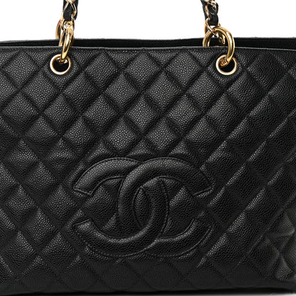 Chanel Caviar Quilted Grand Timeless Tote GTT Black 8 of 12