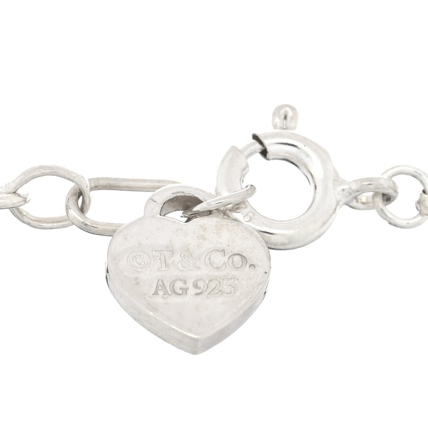 Sterling Silver Enamel Love Notes Logo Charm Bracelet Blue