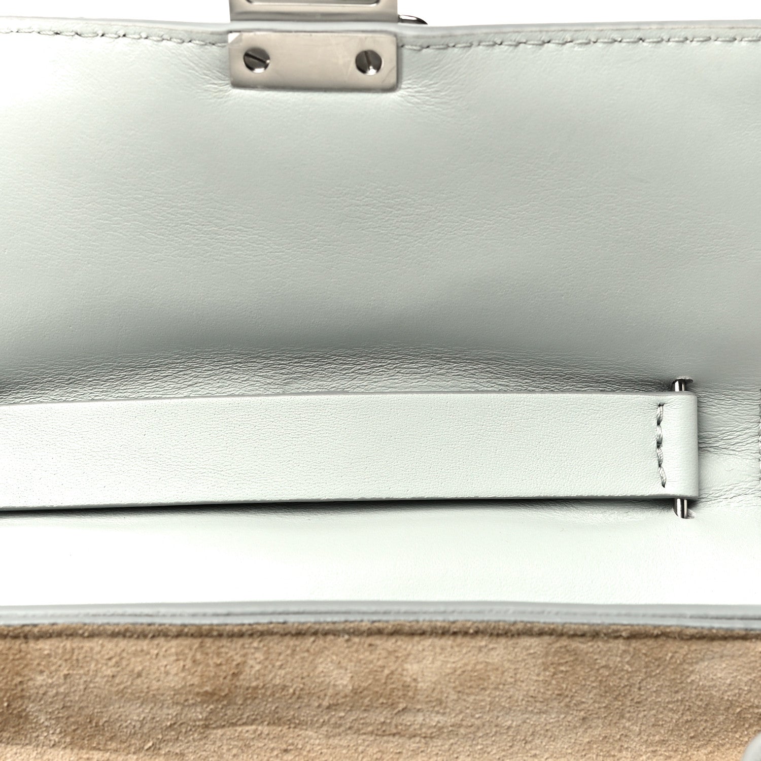 Chloe Calfskin Quilted Mini Drew Bijou Shoulder Bag Airy Grey 10 of 12