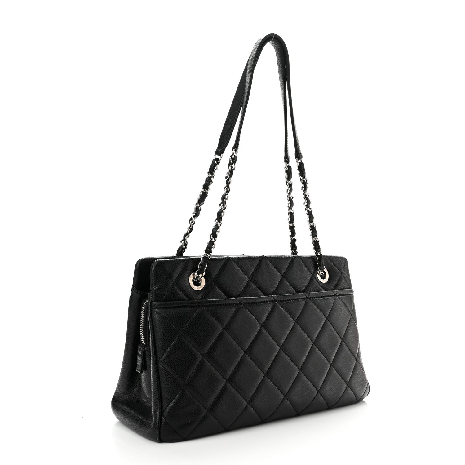 Chanel Caviar Quilted Timeless CC Soft Tote Black 3 of 10