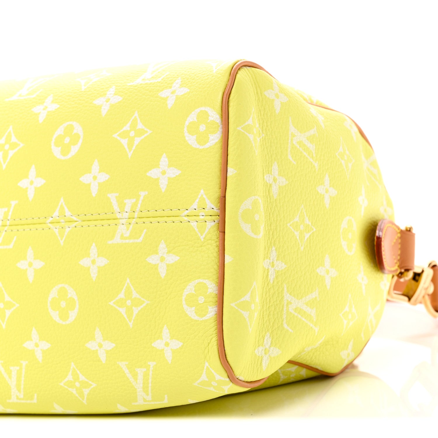 Louis Vuitton Calfskin Monogram Speedy P9 Bandouliere 25 Lemonade Yellow 9 of 10