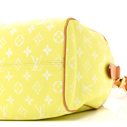 Louis Vuitton Calfskin Monogram Speedy P9 Bandouliere 25 Lemonade Yellow 9 of 10