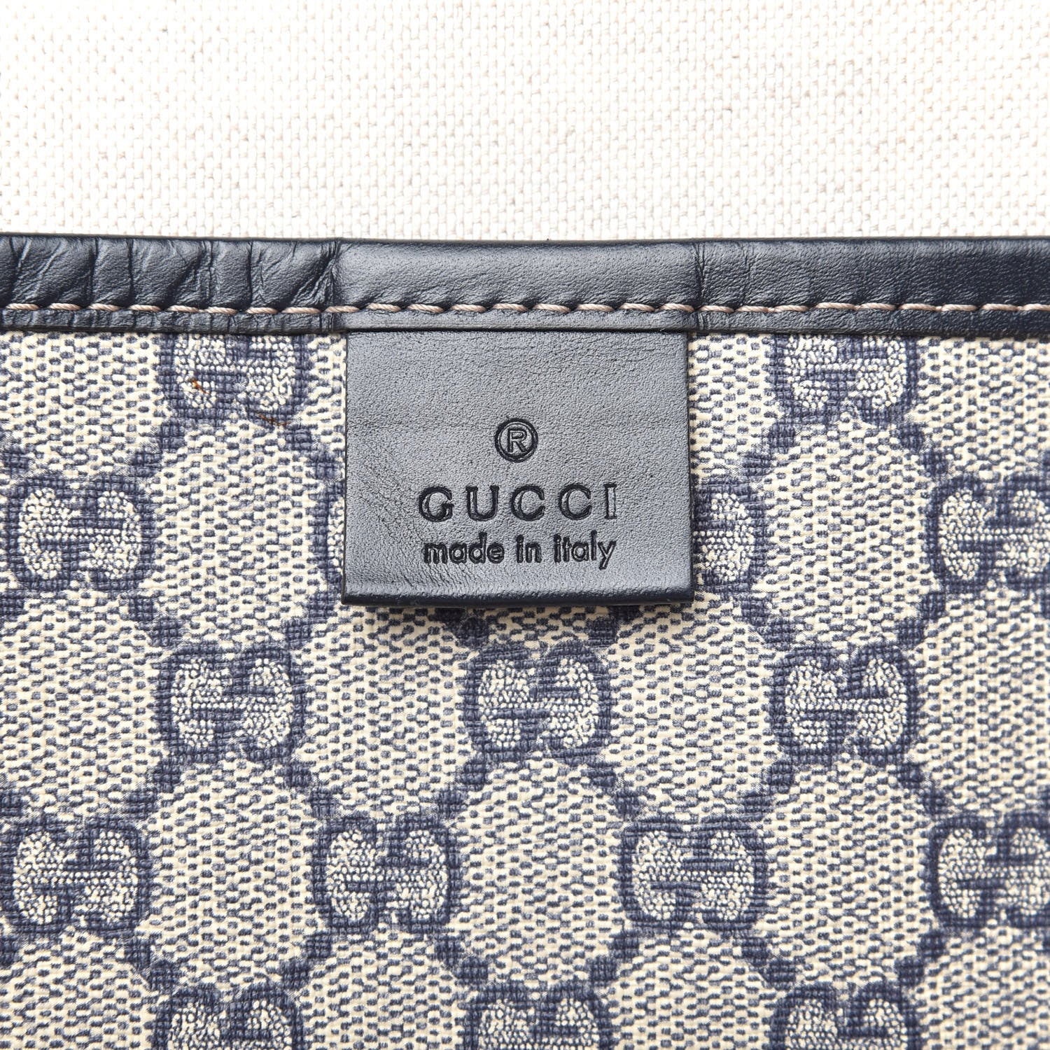 Gucci GG Plus Monogram Medium Signature Web Loop Tote Navy 11 of 18