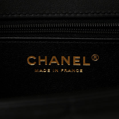 Chanel Lambskin Calfskin Mini Chocolate Bar Flap Bag Black 6 of 11