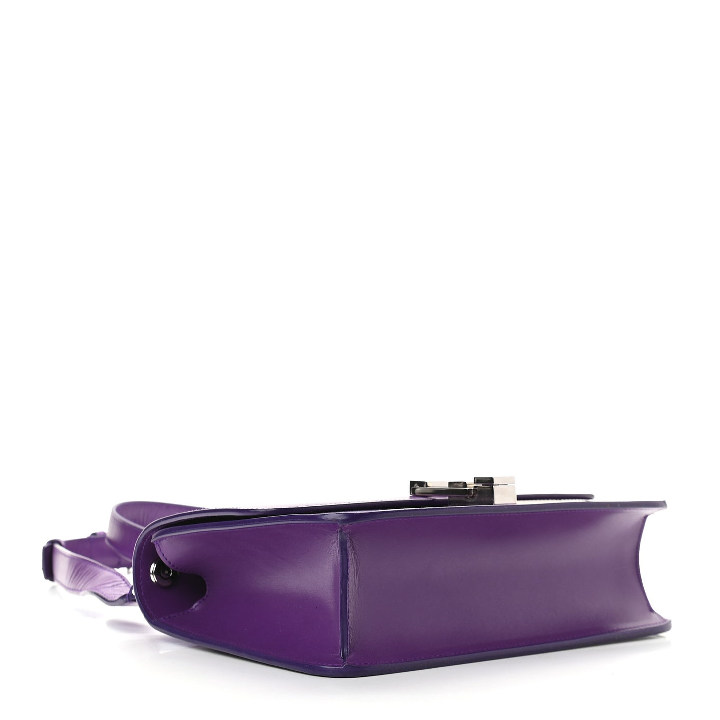 Smooth Calfskin Carre Satchel Purple