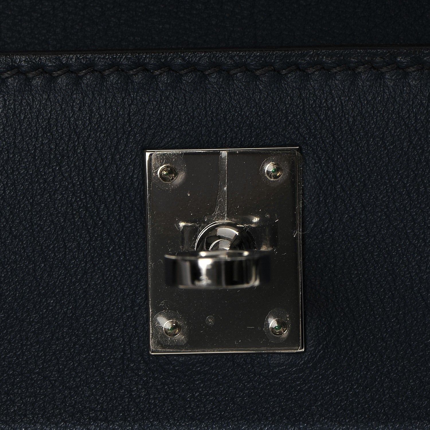 Hermes Swift Kelly Pochette Clutch Bleu de Prusse 6 of 19