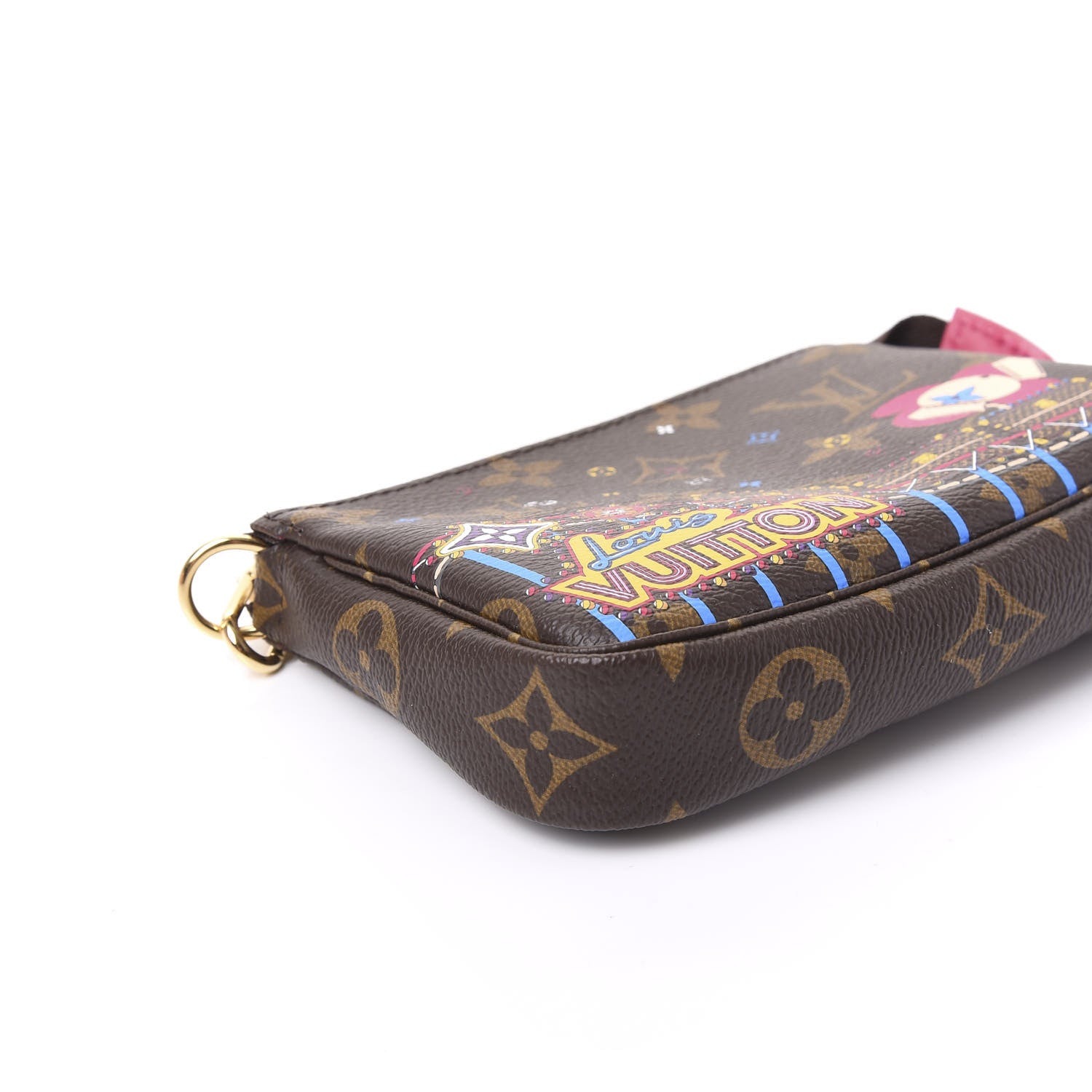 Louis Vuitton Monogram 2020 Christmas Animation Roller Coaster Mini Pochette Accessories Pivoine 5 of 10