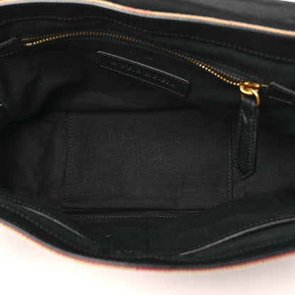 Burberry Canvas Mega Check Small Baildon Messenger Bag Black 5 of 10
