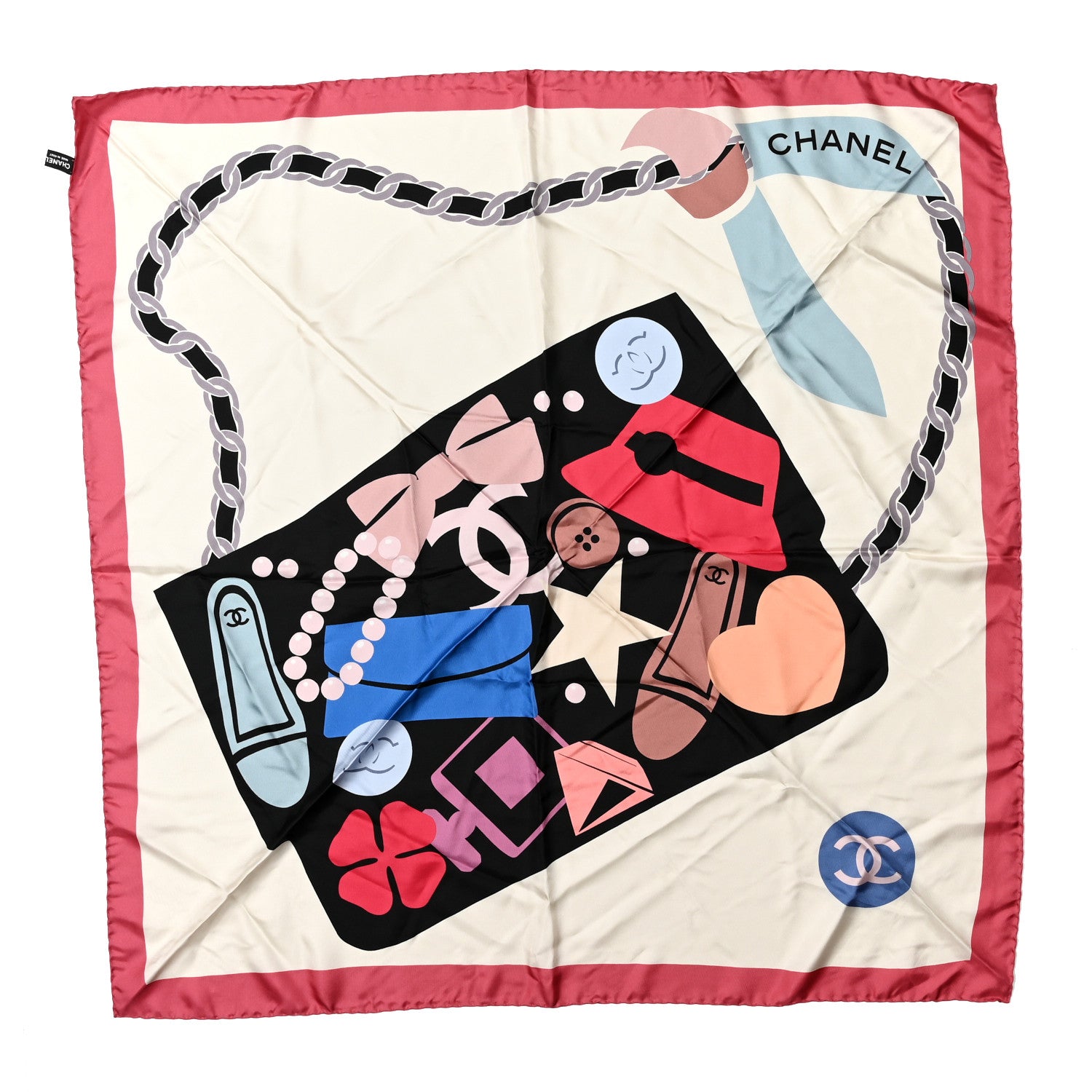 Chanel Silk Square Scarf Multicolor 1 of 3
