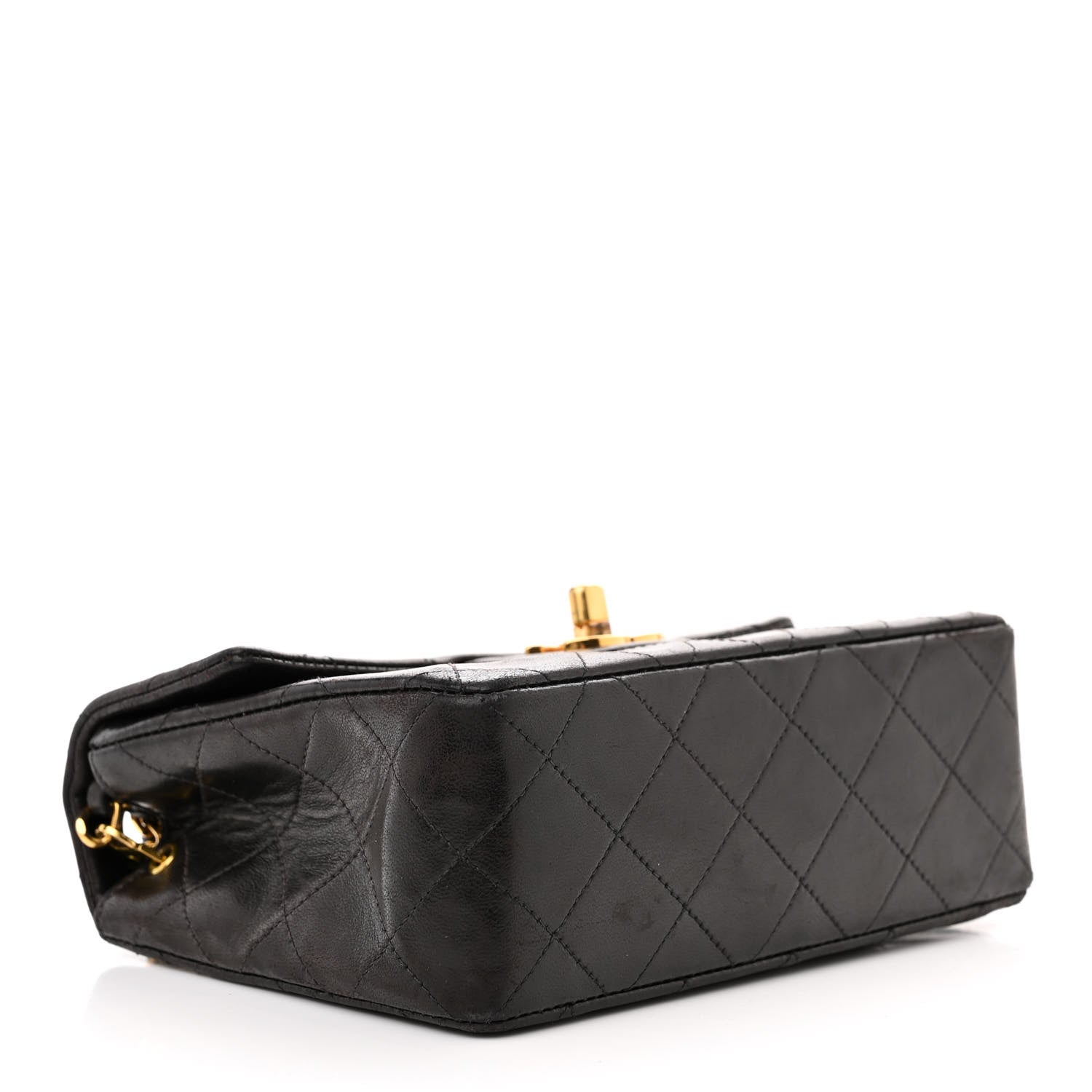 Chanel Lambskin Quilted Mini Square Flap Bag Black 4 of 12