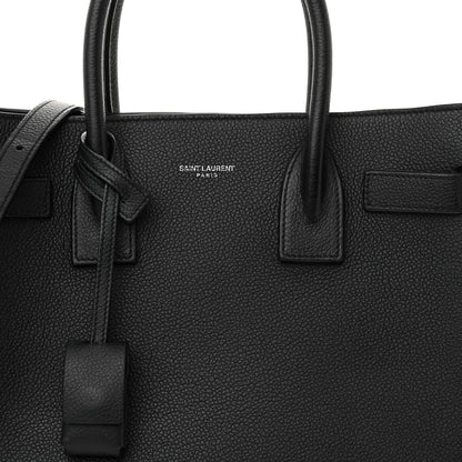 Saint Laurent Grained Calfskin Baby Sac De Jour Black 8 of 15