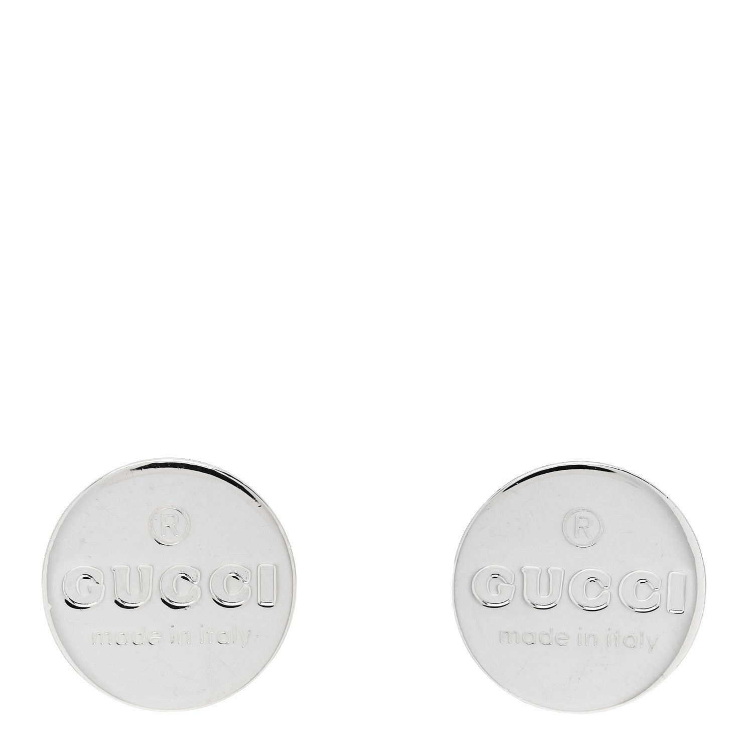 Gucci Sterling Silver Round Stud Earrings 1 of 4